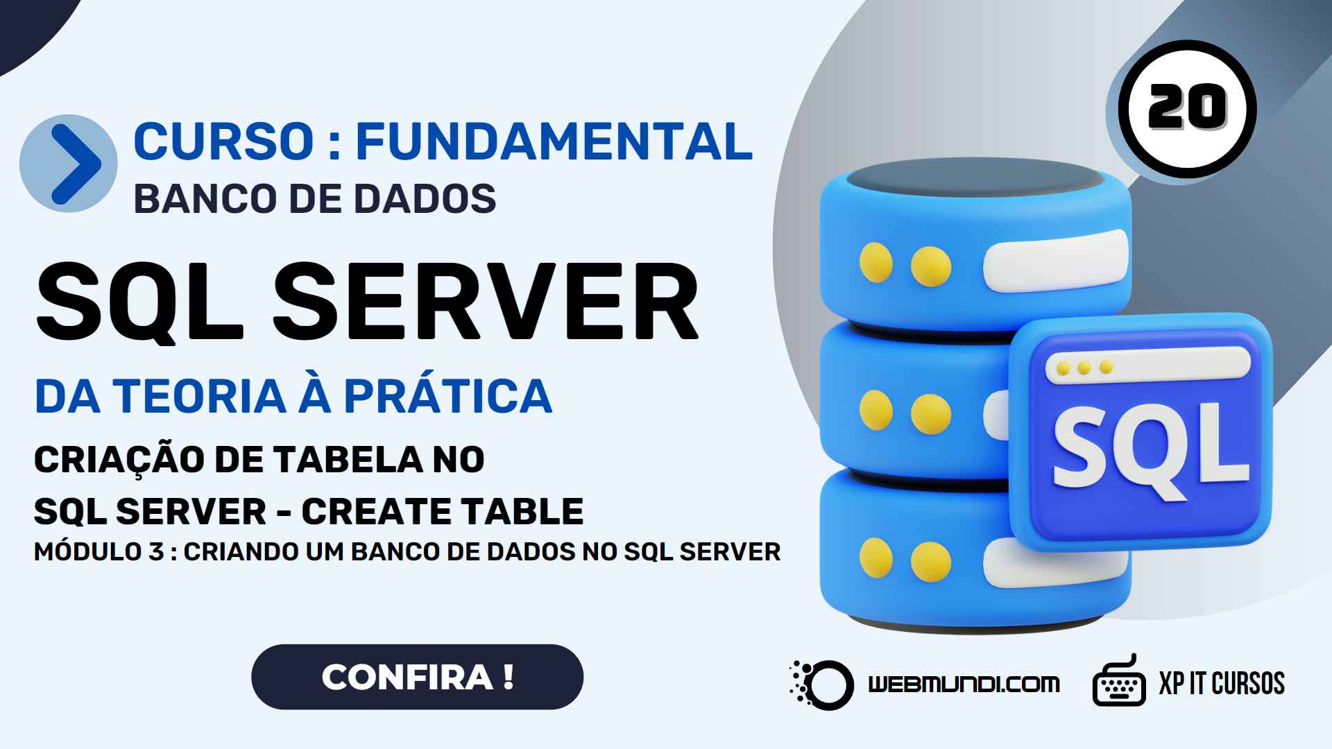 Criação de Tabela - CREATE TABLE : SQL Server